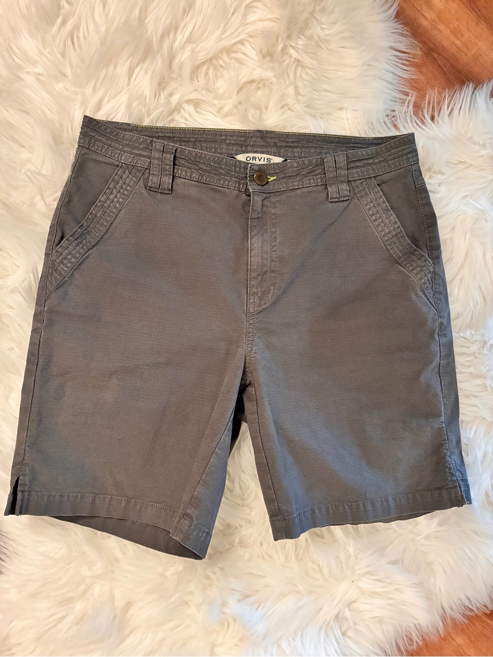 Orvis Womens Hiking Ripstop Olive Green Sz 10 Outdoors Rugged Durable Shorts